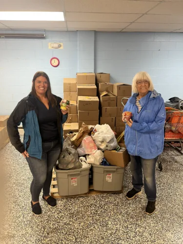 Food donation to Salvation Army